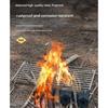 Camping Holder Stainless Steel Folding Grills Backpacking Stove Metal Texture for Camping with High Load Capacity