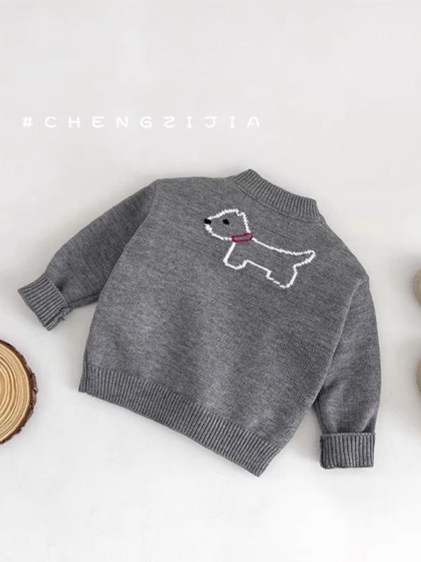 Unisex Toddler Knit Cardigan - Spring/Autumn Style for Boys & Girls