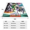 Killua Zoldyck Kurapika Freecss Gon Morow Hisoka Blankets Hunter X Hunter Anime Throw Blanket for Bed Sofa Couch Rug Piece