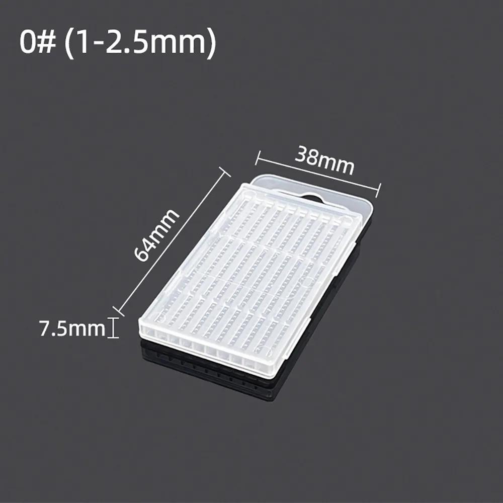 Durable Clear Plastic Drill Bits Storage Box 5/10 Holes Tool Parts Storage Case Multi-gauge Hardware Tool Box