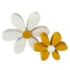 Bee Festival Creative Ornament 2Pcs Yellow And White Daisy Wooden Decor 3D Spring Home Atmosphere Indoor Outdoor Wood Ornament