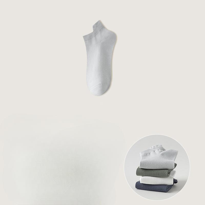 Men's Invisible Short Socks, Sweat-absorbing and Odor-proof Boneless Socks, Ear-lifting Cotton Socks, Breathable Short-sleeved Low-top Sports Socks