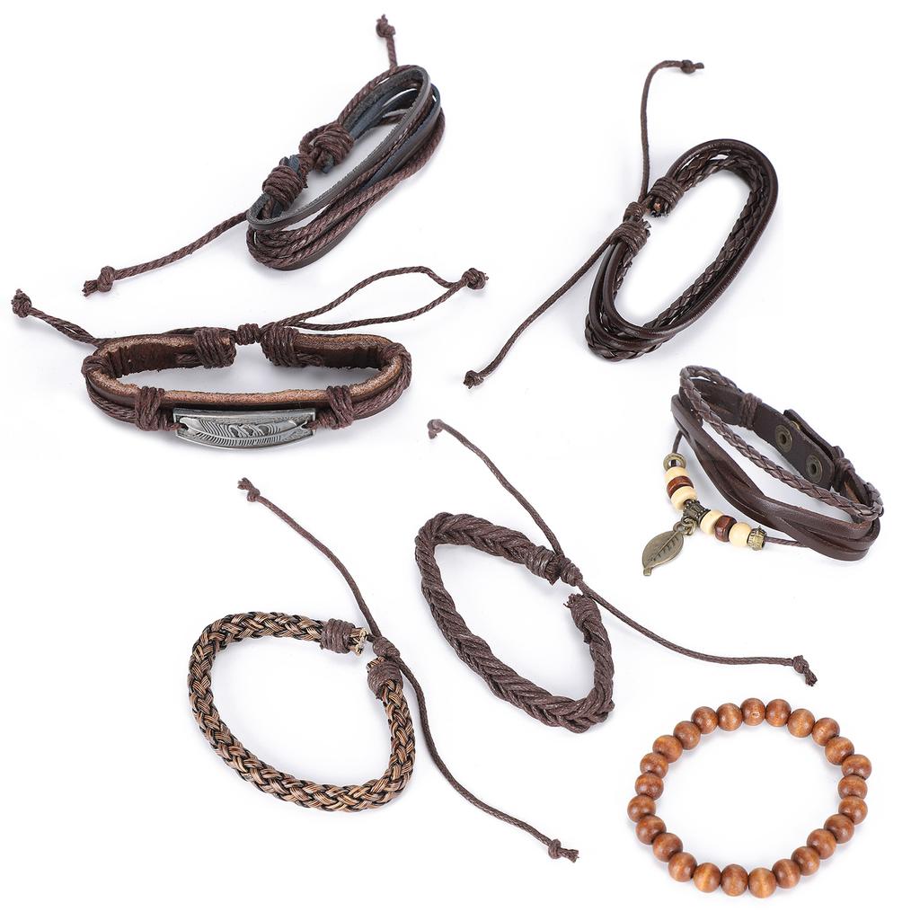 Unisex Modisches Gewebtes Armband Retro Mehrschichtiges Perlenarmband Schmuckzubehör