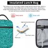 Japanese Clouds Insulated Lunch Bags for School Office Turquoise And Aqua Cloud Portable Cooler Thermal Lunch Box Women Children