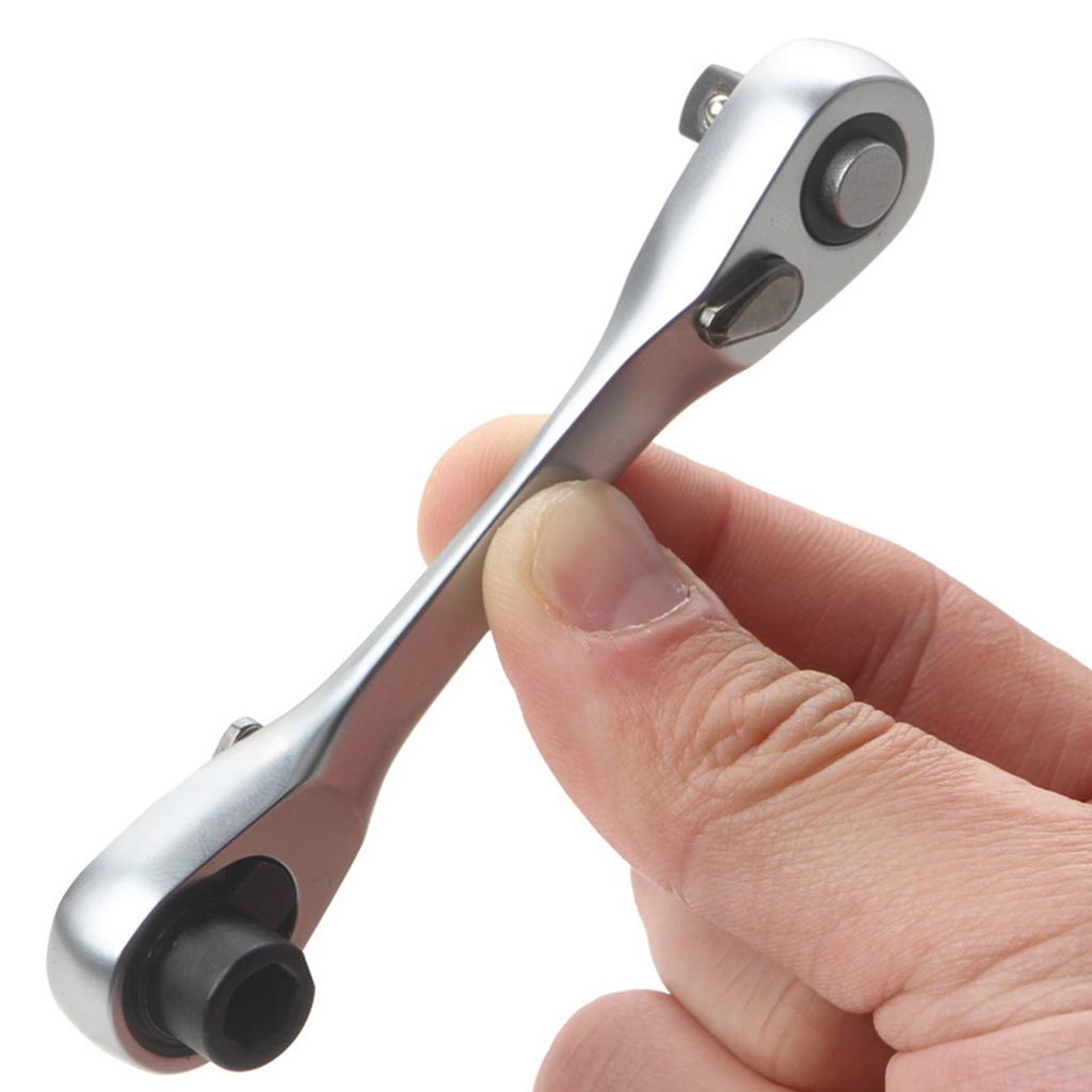 Professional Double Head Ratcheting Wrench Spanner Set 72 Tooth Two Direction Rust Resistant Electroplated for Mechanic