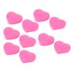 10 PCS Tennis Racket Vibration Dampener Heart Shape Silicone Tennis Shock Absorber Pink