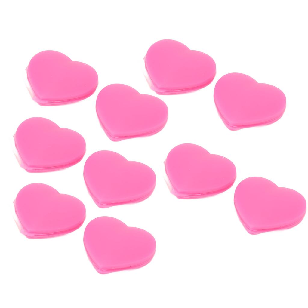 10 PCS Tennis Racket Vibration Dampener Heart Shape Silicone Tennis Shock Absorber Pink