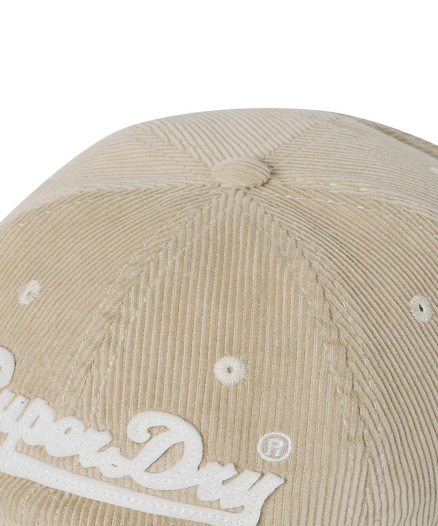Syupeodeulai Felt Corduroy Ball Cap Beige