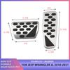 Stainless Steel Car Accelerator Brake Pedals Slip Resistance Cover for Jeep Wrangler JL 2018-  JK 2007-2017
