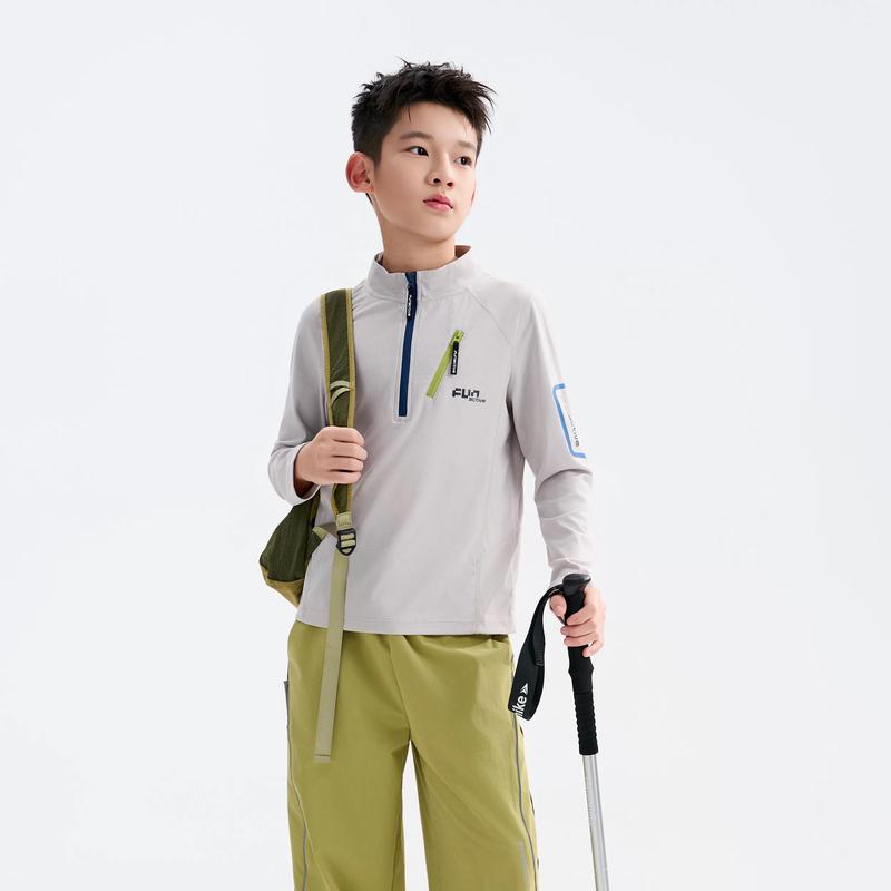 FUN ACTIVE Boys' Outdoor Long-Sleeve Sports T-Shirt