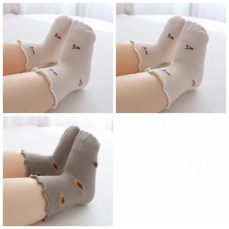 Baumwoll-Babysocken für Neugeborene bis 1 Jahr - Dünn, Lockerer Bund, Wadenhoch, für Frühling & Herbst