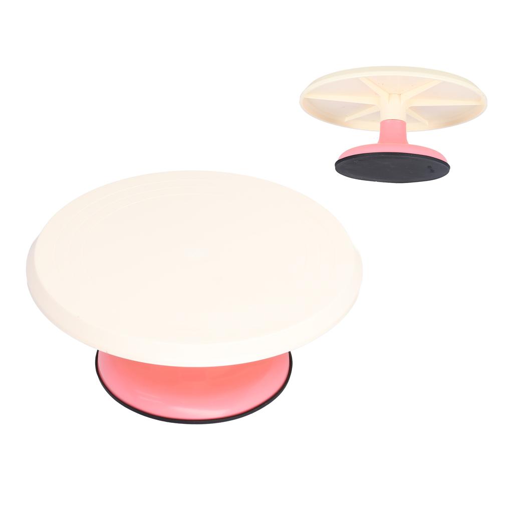 12in Plastic Cake Turntable Rotating Cake Decorating Stand for Bakery Home Kitchen