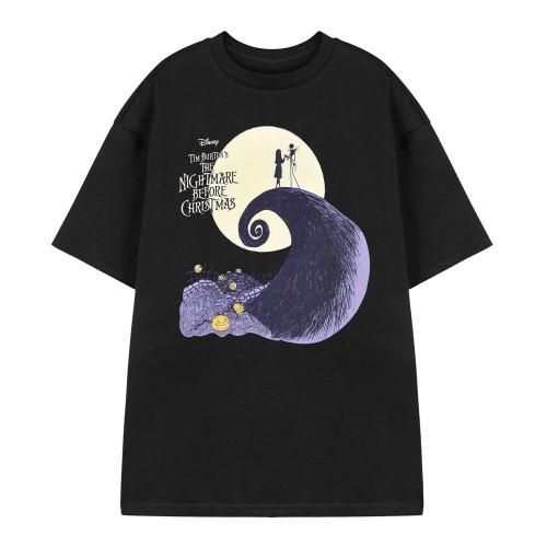 The Nightmare Before Christmas Unisex Vuxen Måne Kortärmad T-shirt