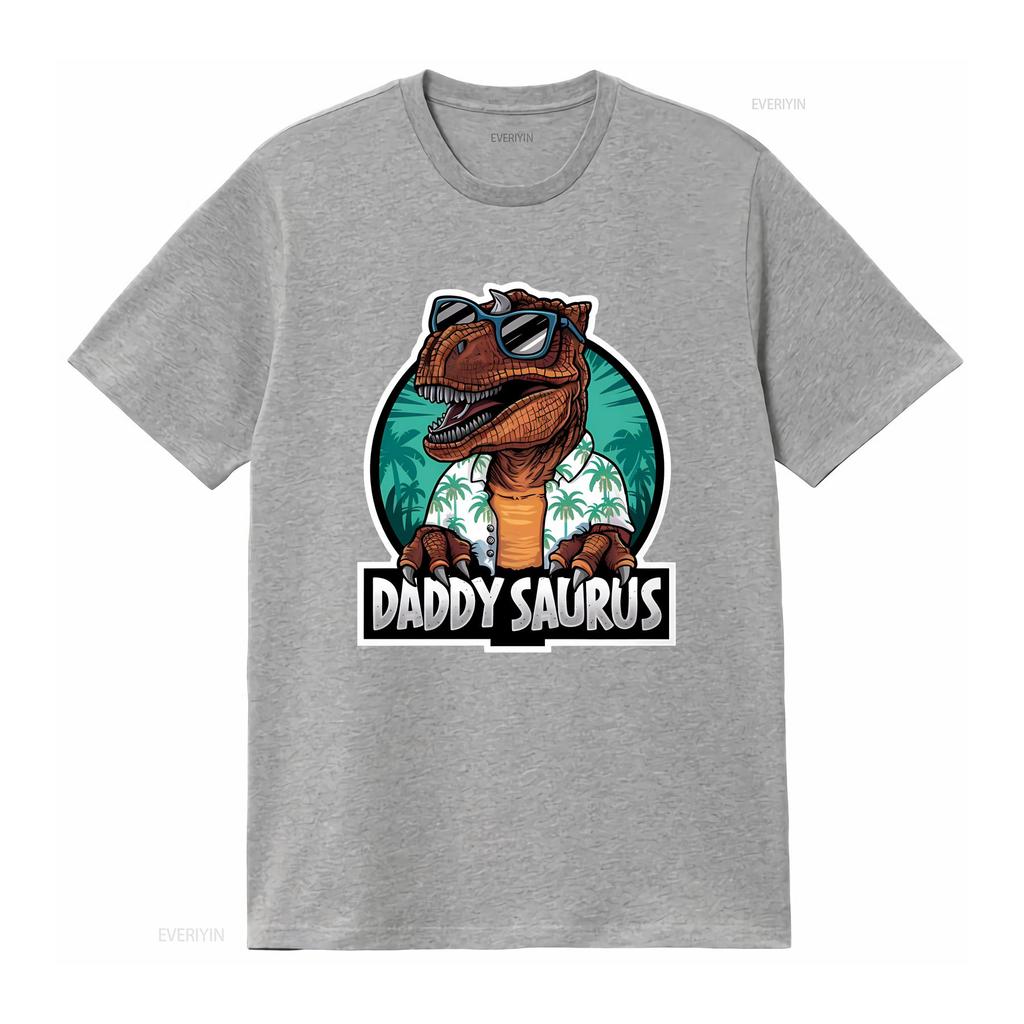 Daddy Saurus T Shirt For Dad On Father's Day Birthday Or Christmas From Son Daughter Funny Father vintage Washed Soft Stylish