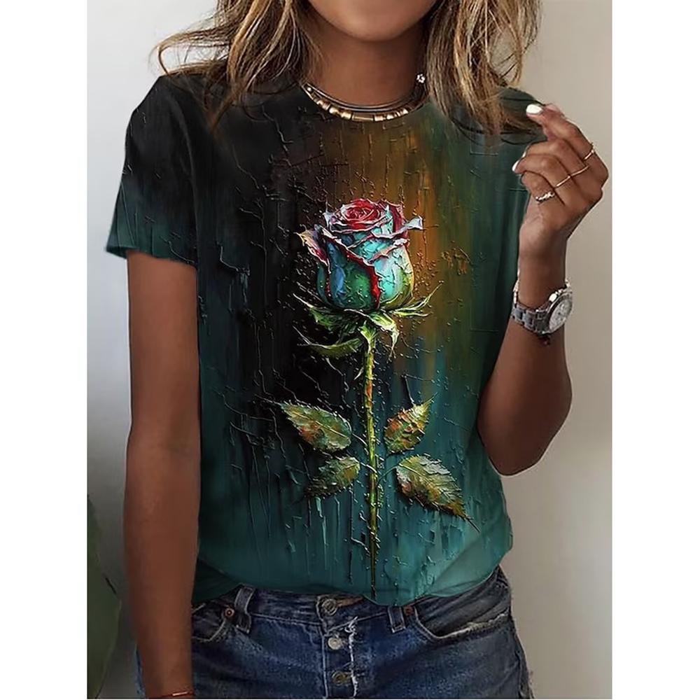 Tricou nou pentru femei, vară, cu mânecă scurtă, cu decolteu O, largi, ocazional, îmbrăcăminte pentru femei, îmbrăcăminte de stradă, tricou hip hop, tricou Harajuku, pulover