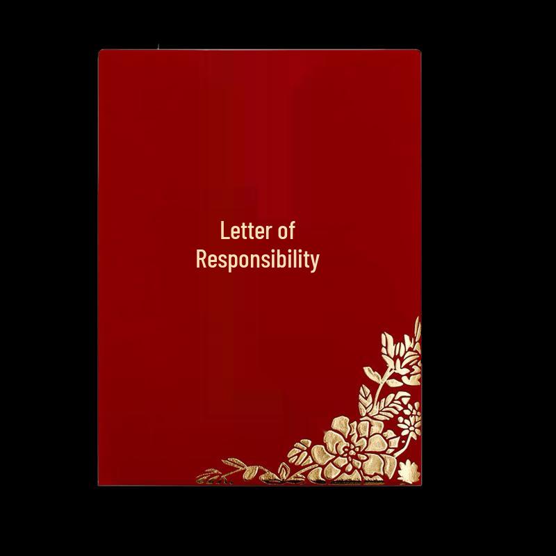 Red Velvet Responsibility Certificate Set