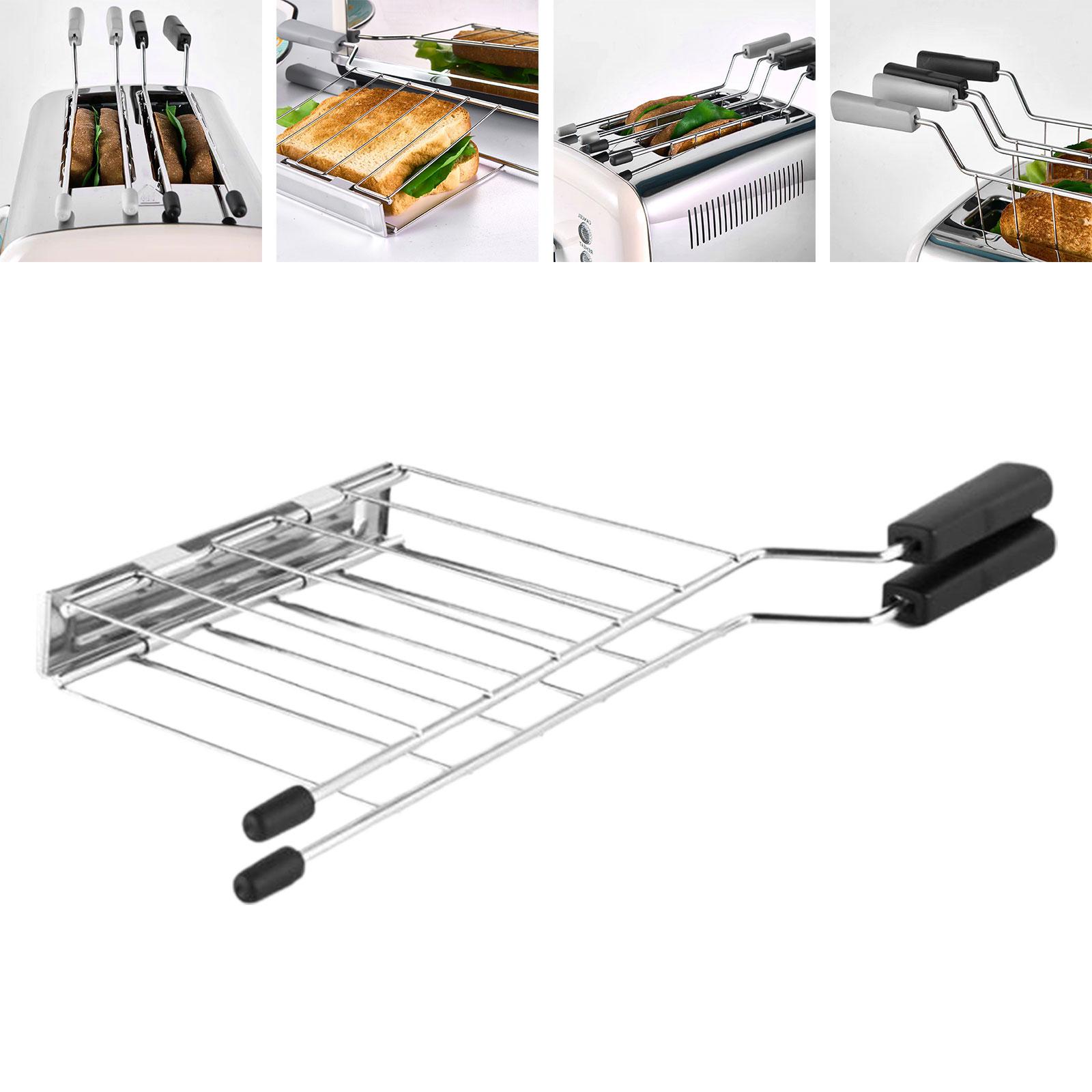 

Подставка для тостов Кухонные гаджеты Прочный и прочный сэндвич-гриль Подставка для подогрева гриля для жарки выпечки гриля для домашнего хозяйства чёрный