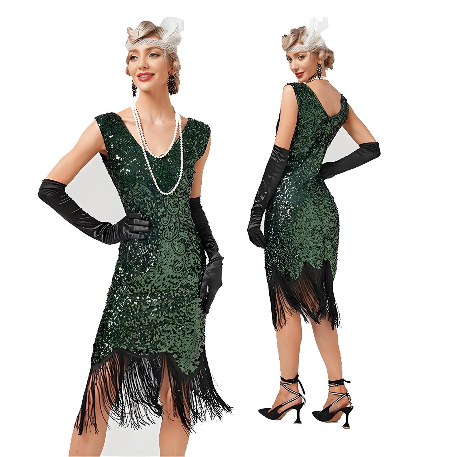 Sieviešu Flapper Kleitas 1920. gadi Gatsby