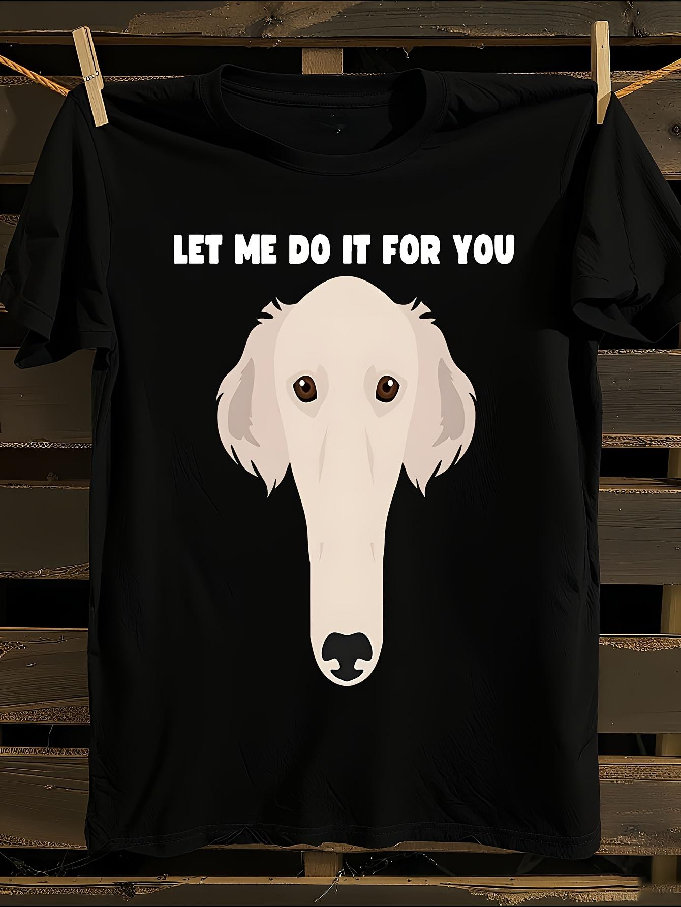 Happy Borzoi Dog T-shirt XL