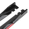 2.2M Glossy Black Red PP Car Side Skirt Extensions Universal Splitters