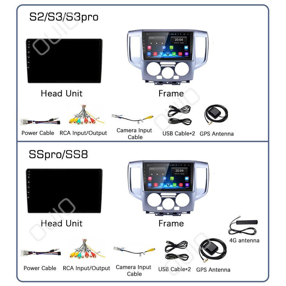 2din Android10 Car Radio Multimedia Player Carplay Auto GPS Navigation DSP BT RDS For Nissan NV200 2009 2010 2011 2012 2013-2016