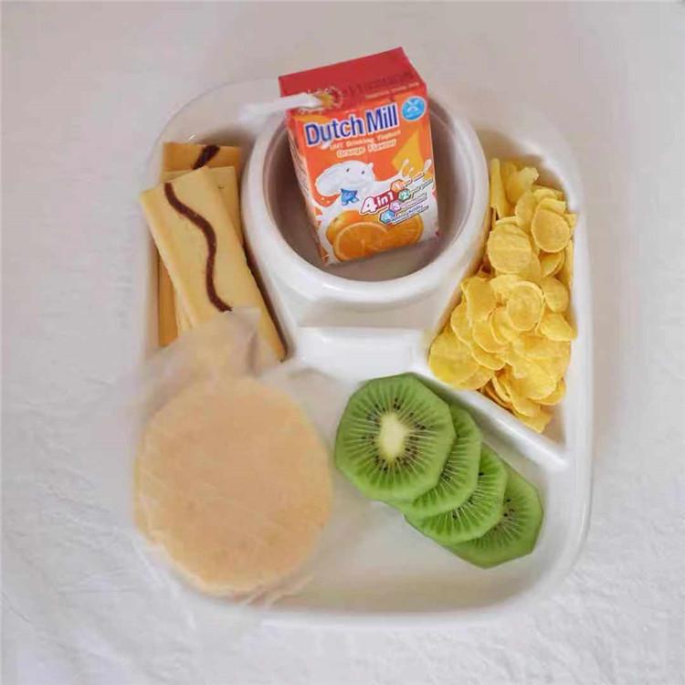 "Innovative Solo Meal Plate: Healthy Breakfast & Snack for Students and Kids"