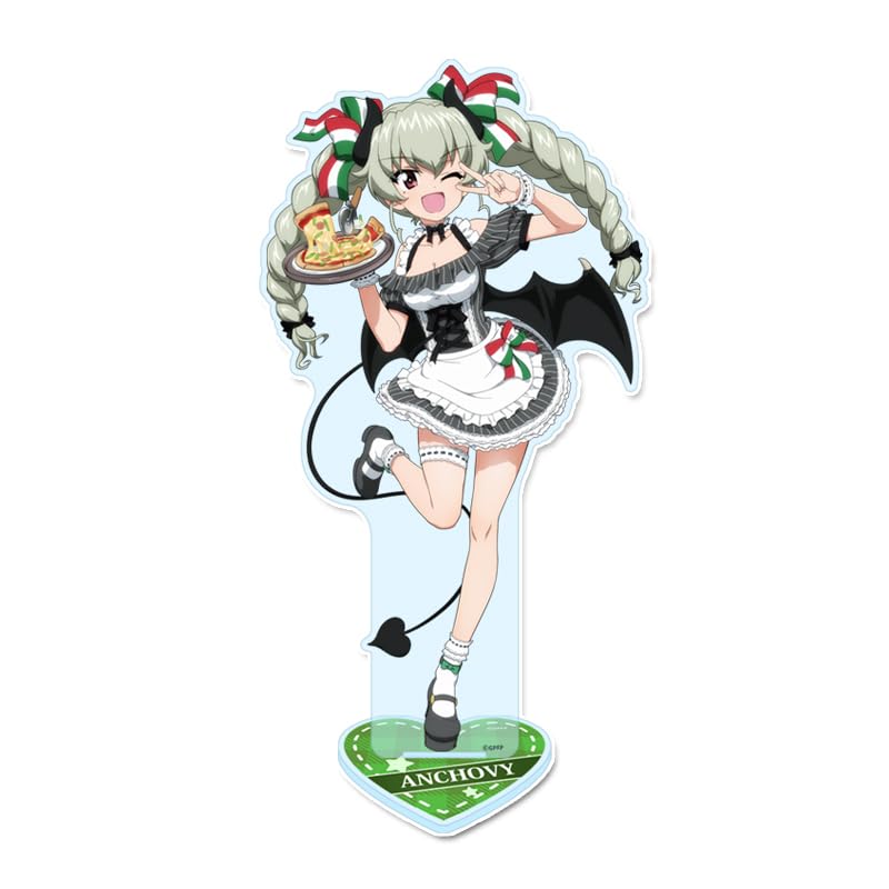 Girls & Panzer Final Chapter Anchovy Original Big Acrylic Stand Little Devil Waitress