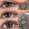EYESHARE 1 Pair FLORENCE Series Contact Lenses for Eyes 14.5mm Gray Brown Natural Lens Beauty Pupils for Satuden