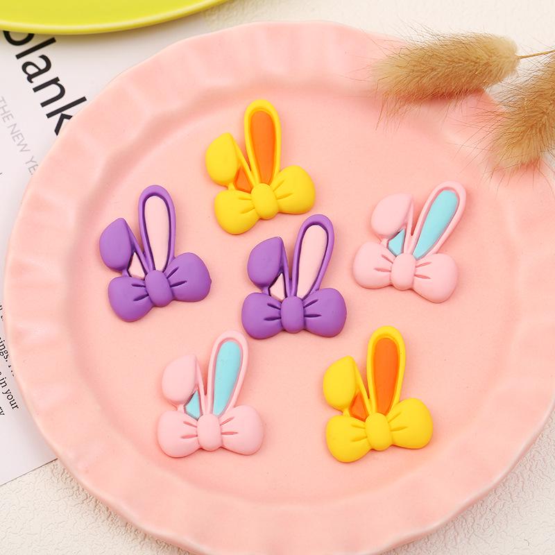 DIY Decorative Materials: Resin Rabbit Ears for Jewelry, Phone Cases, Hair Clips, Water Cups, Crocs, and Stationery Boxes