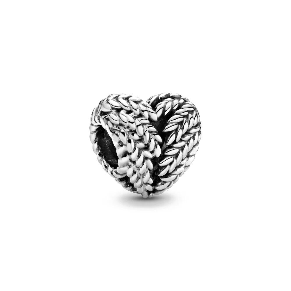 

New Hollowed Heart Charm Bead S925 Silver Perfect Fit Original Bracelet Women Jewelry Amulet