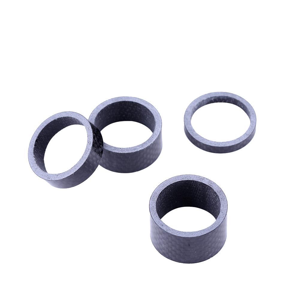 

4 шт. Полностью карбоновая велосипедная вилка для рулевой колонки горного велосипеда, шайба, проставка, 4 размера