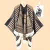 Ethnic Striped Tassel Travel Shawl