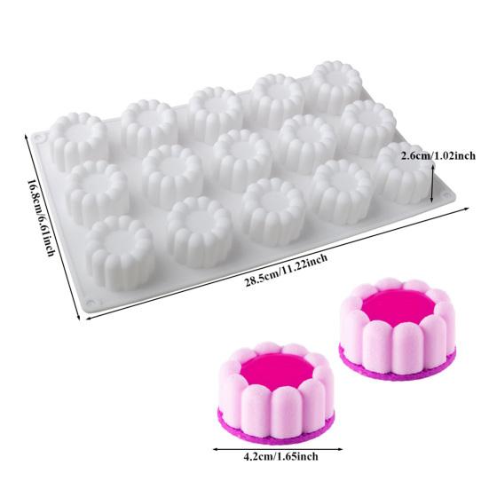 Silicone Cake Mold Square Heart Shapes Mousse Chocolate Desserts Mold Cake Pan Muffin Mold Flexible Baking Tools