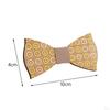 Wood Bow Tie Decoration Men Fashion for Birthday Festival Wedding Color Puzzle