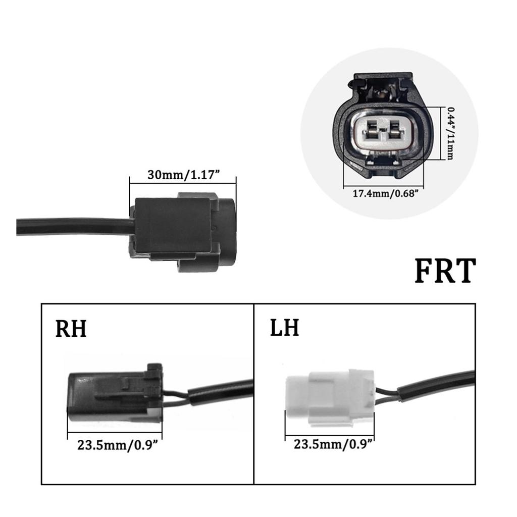 Vorder- und Hinterrad-ABS-Geschwindigkeitssensor links und rechts für Toyota Crown/Raise GRS182/GRX122 2005-2015 OEM 89516-0N010 89545-30070 (Hinten Links Rechts)