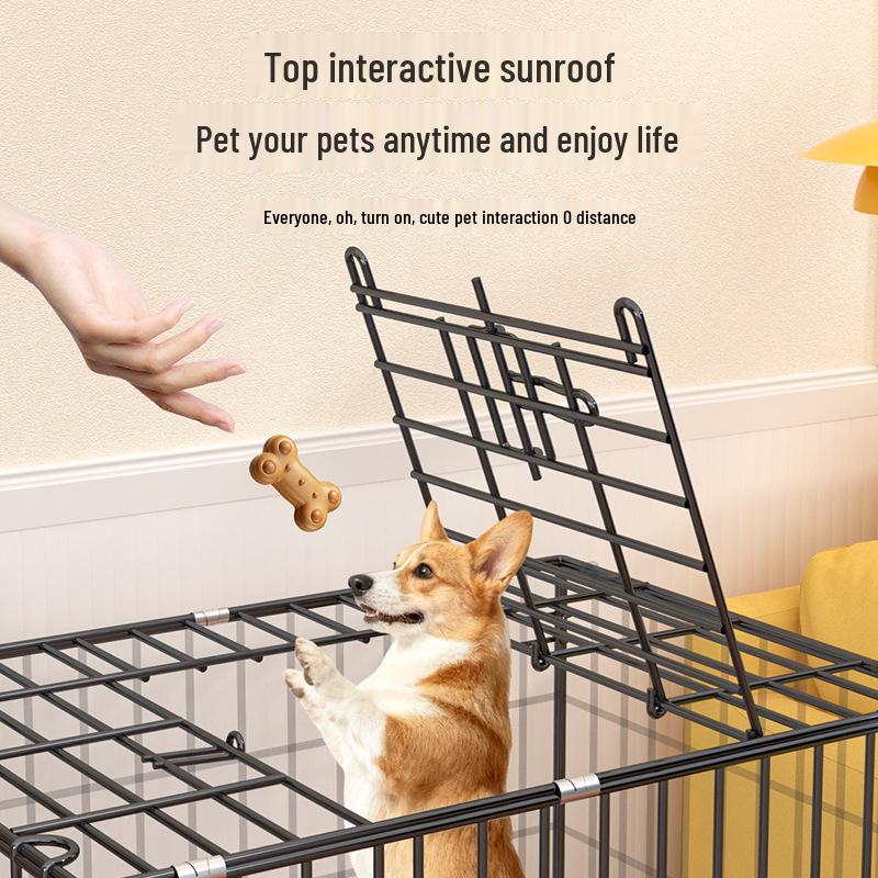Foldable Metal Dog & Cat Cage for Home, Indoor/Outdoor, Car or Rescue Use