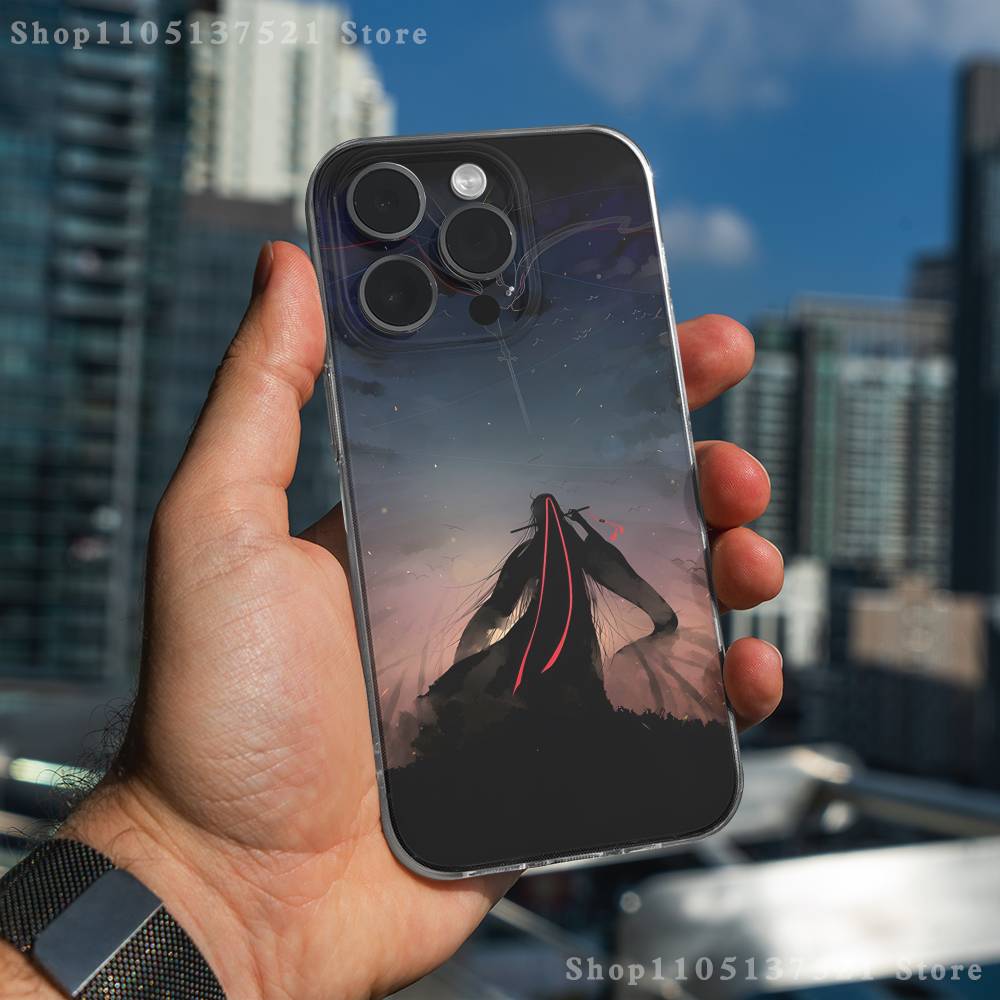 Grandmaster D-Demonic Cultivation Phone Case iPhone 17,16,15,14,13,12,11 Pro,Max,Plus,X,XS,XR,SE4,E Mini Transparent Soft Cover