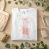 Rosa Ballettschuh-Shirt – Elegantes Ballerina-Tanz-T-Shirt für Mädchen und Frauen