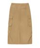 Covernat Woman Parachute Cargo Skirt Camel