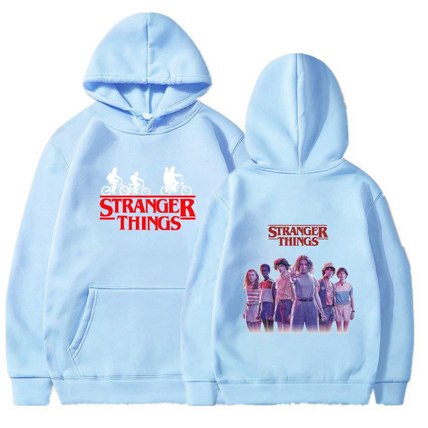 Men's and Women's Fleece Sweater Jumper Hoodie Anime hoodieStranger Things4