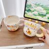 Cute Cartoon Milk Cup Couple Home Breakfast Coffee Cup Breakfast Mug Mug Ceramic Cup Souvenir
