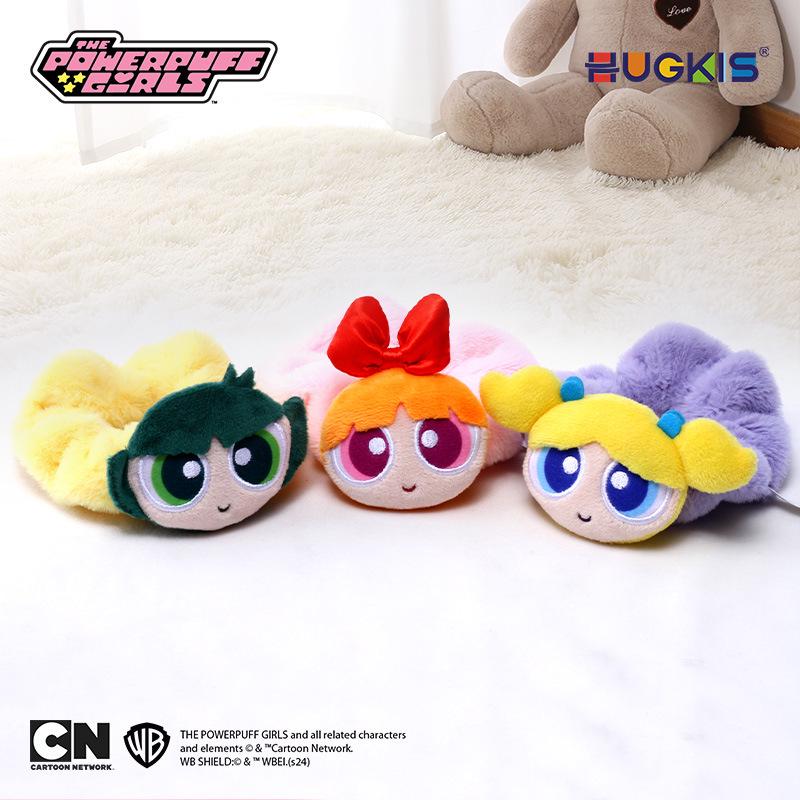 Powerpuff Girls Plush Cartoon Hair Tie Scrunchie - Cute Headwear for Girls