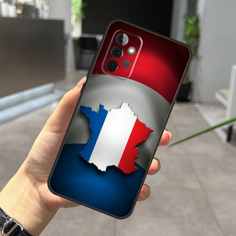 France Flag Case For Samsung Galaxy A32 A12 A22 A52 A35 A26 A16 A05 A55 A15 A54 A34 A14 A56 A36 A13 A53