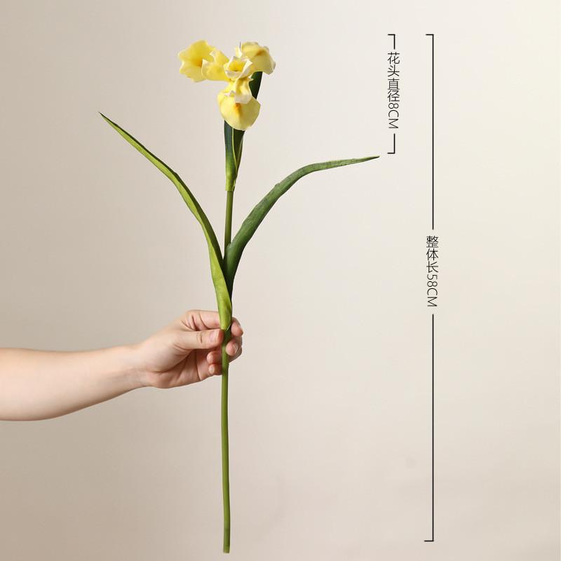 Realistic Pu Irish Iris Flower For Outdoor Events Home Office Decoration Gift
