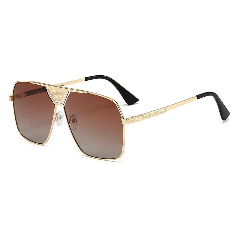 Polarized Metal Frame Sunglasses - Trendy Unisex Style 2406
