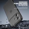 KEYSION Transparente Mattes Handyhülle für iPhone 17 Durchscheinende Weiche Silikon+PC Stoßfeste Handy-Rückabdeckung für iPhone 17 2025