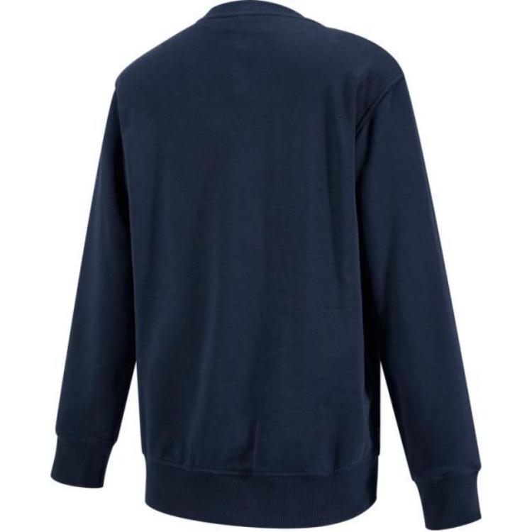 Timberland Letter Drop Shoulder Round Neck Long Sleeve Sweatshirt Men Sweatshirt Navy-Blue A6977-433