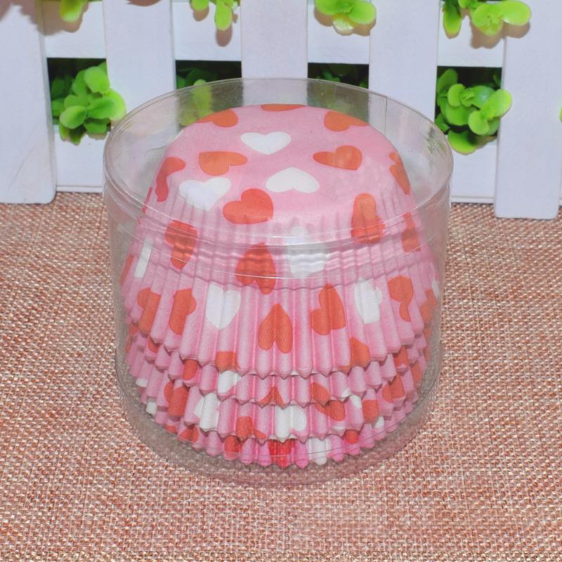 100PCS/Pack Disposable Cupcakes Cake Dessert Greaseproof Paper Dessert Making Paper Cups Festival Hygienic Party