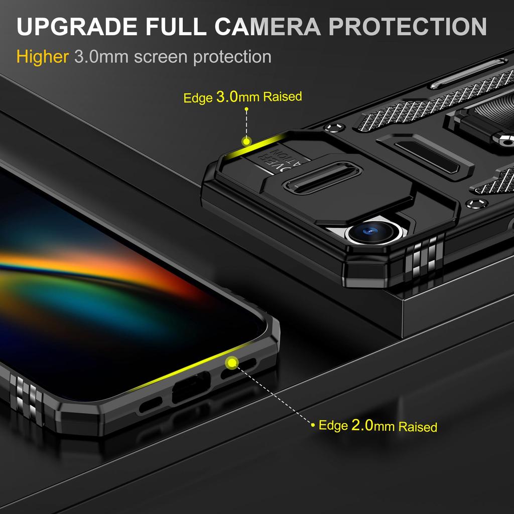 Luxury Shockproof Hybrid Rugged Hard Case Holder Phone Back Cover For Cell Phones