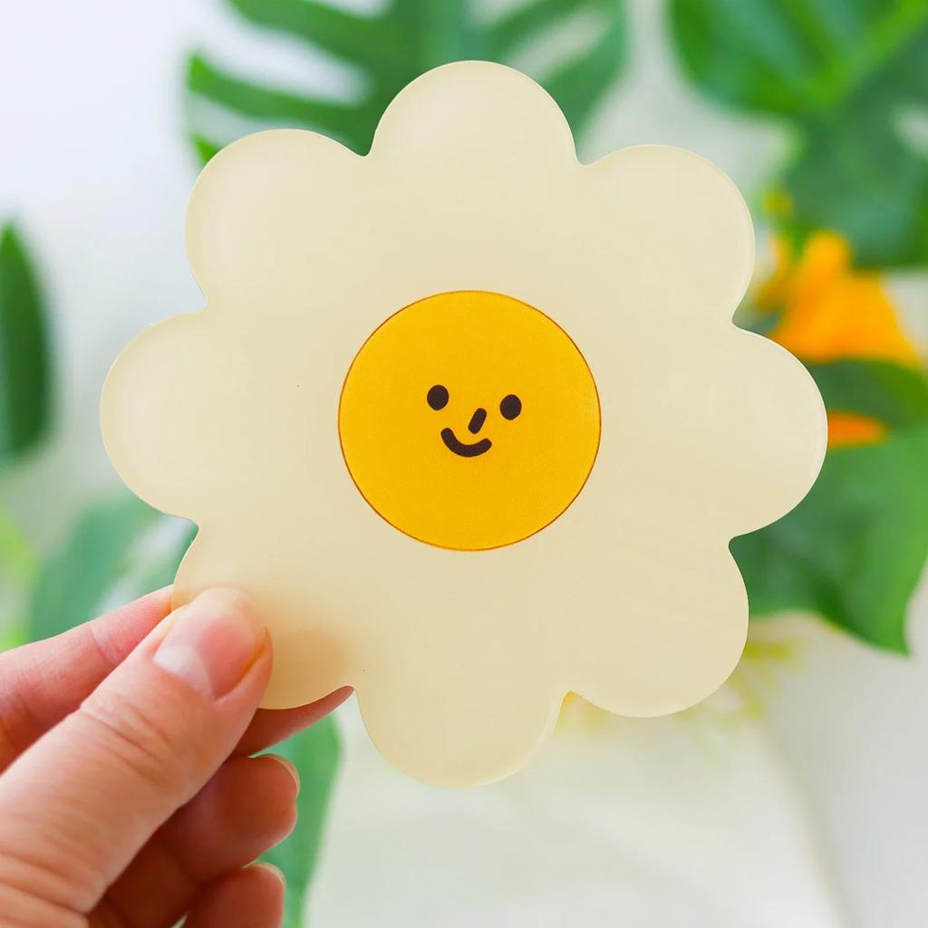 Blumenuntersetzer aus Acryl, wasserdicht, wärmeisolierend, rutschfest, für Kaffeetassen, süße Blumen-Pads, Küchengeschirr-Pad, Dekoration